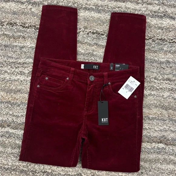 KUT From The Kloth Diana Skinny Corduroy Jeans Sz 2 NWTKUT Diana Skinny NEW-